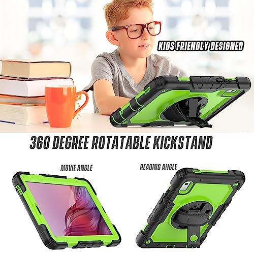 SIBEITU Case Compatible with Lenovo Tab M9 TB-310FU 2023 with Screen Protector Pen Holder, 9.0 Inch Three Layer Drop-Proof Protection Case with 360°Rotating Stand &Strap for Lenovo Tab M9