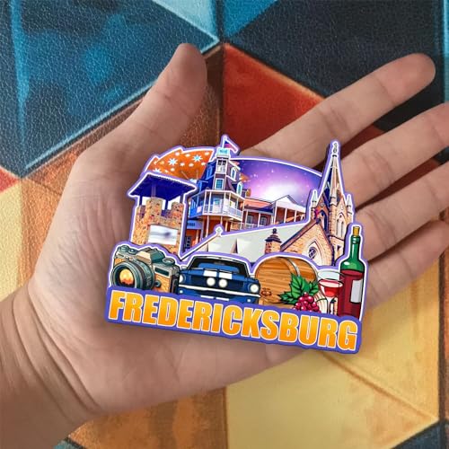 Imán decorativo para refrigerador de Fredericksburg Texas miniatura 4