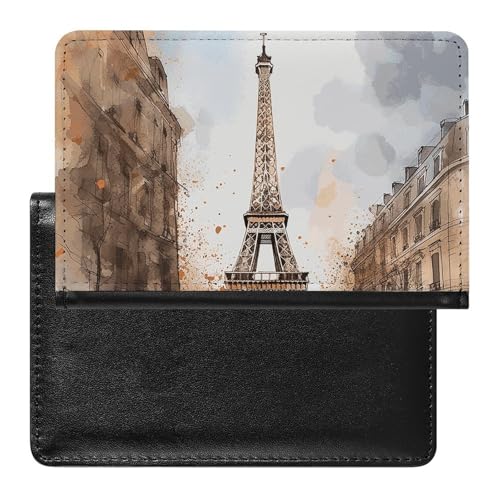Porte-passeport Aquarelle Paris de qualité supérieure et étanche