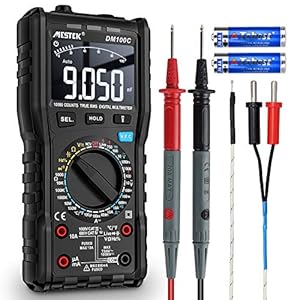 Digitale Multimeter Spanningstester AC DC Spanning Stroom Ohmmeter MESTEK Amperemeter Auto/Handmatig Bereik t-RMS…
