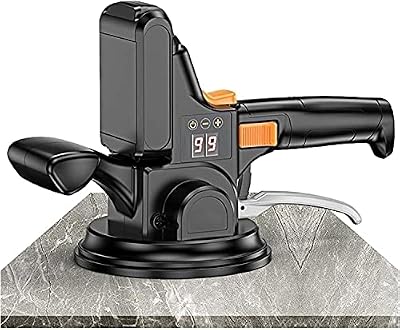 Amberbaby Electric Tile Vibrating Machine, Intelligent Vibration Floor Tool - Silicone Suction Cup-Automatic Floor-Laying Power Tool - Rechargeable Lithium Battery - Adsorption Force 400kg
