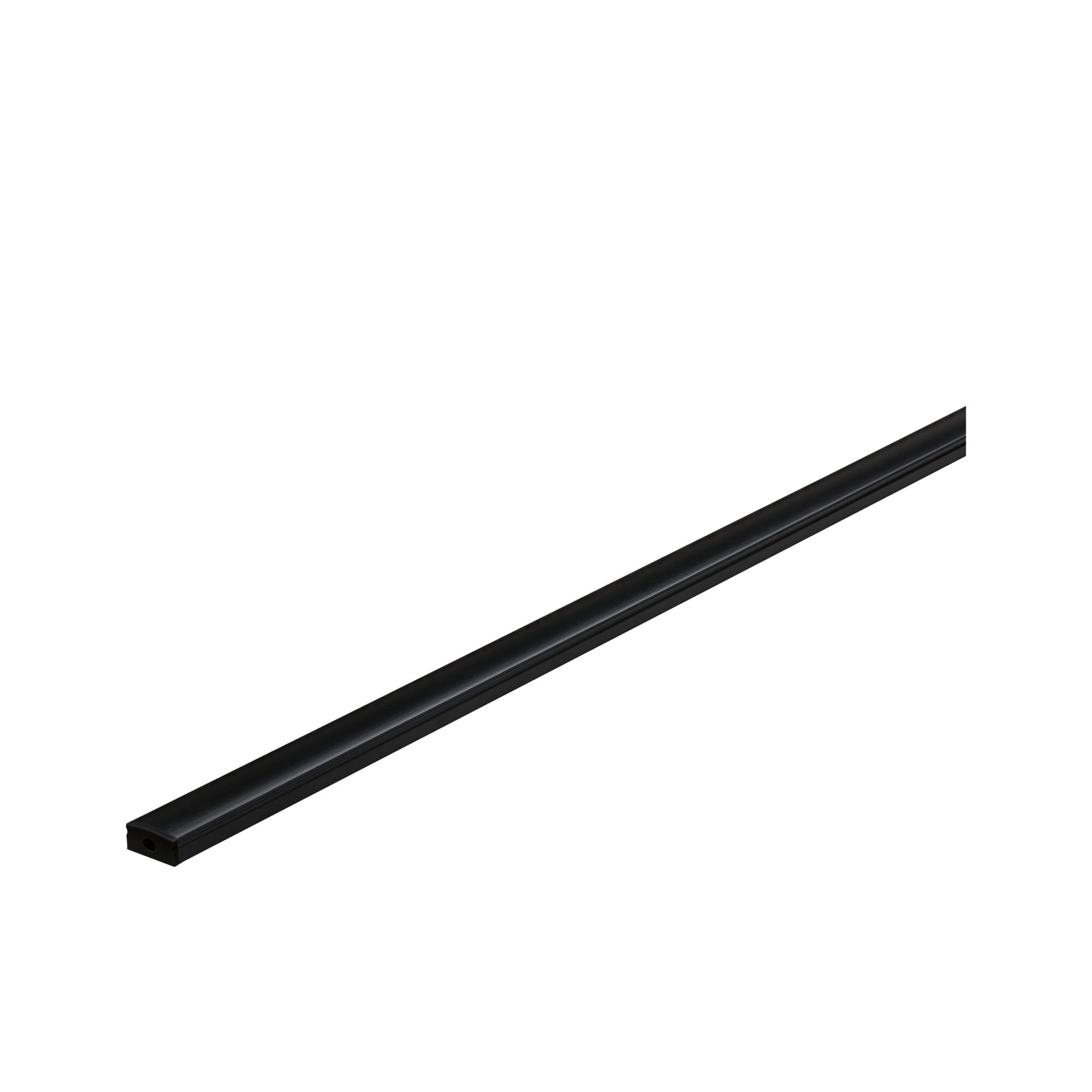 Paulmann 78902 profilé Base avec diffuseur noir 1 m, canaux LED noir, plinthes en aluminium, Strips en plastique