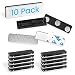 ExcelMark 10 Name Badge Magnets - Magnetic Name Tag Holders with 3 Premium Strength Neodymium Magnets