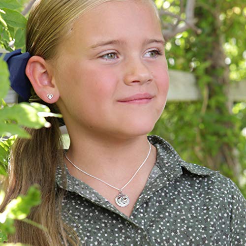 Precious Pieces Girl's Sterling Silver "I Love You to the Moon and Back" Necklace2