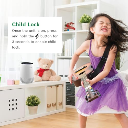 Purificateur d'air squames et odeurs Bosch blanc avec filtre HEPA pour petits espaces - 8