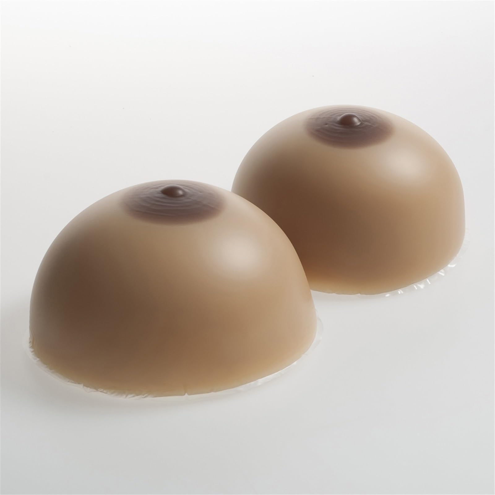 Almohadillas de silicona para sujetador Almohadillas de gel para pecho Almohadillas para pecho artificial Adecuadas para Vestidos de Mastectomía Trajes de Baño Recogidos ( Color : Brown , Size : A )