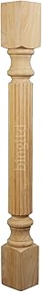 BingLTD - 35 1/2 in x 3 1/2 in Unfinished Rubberwood Post - 1 PC (K3535F-UNF)