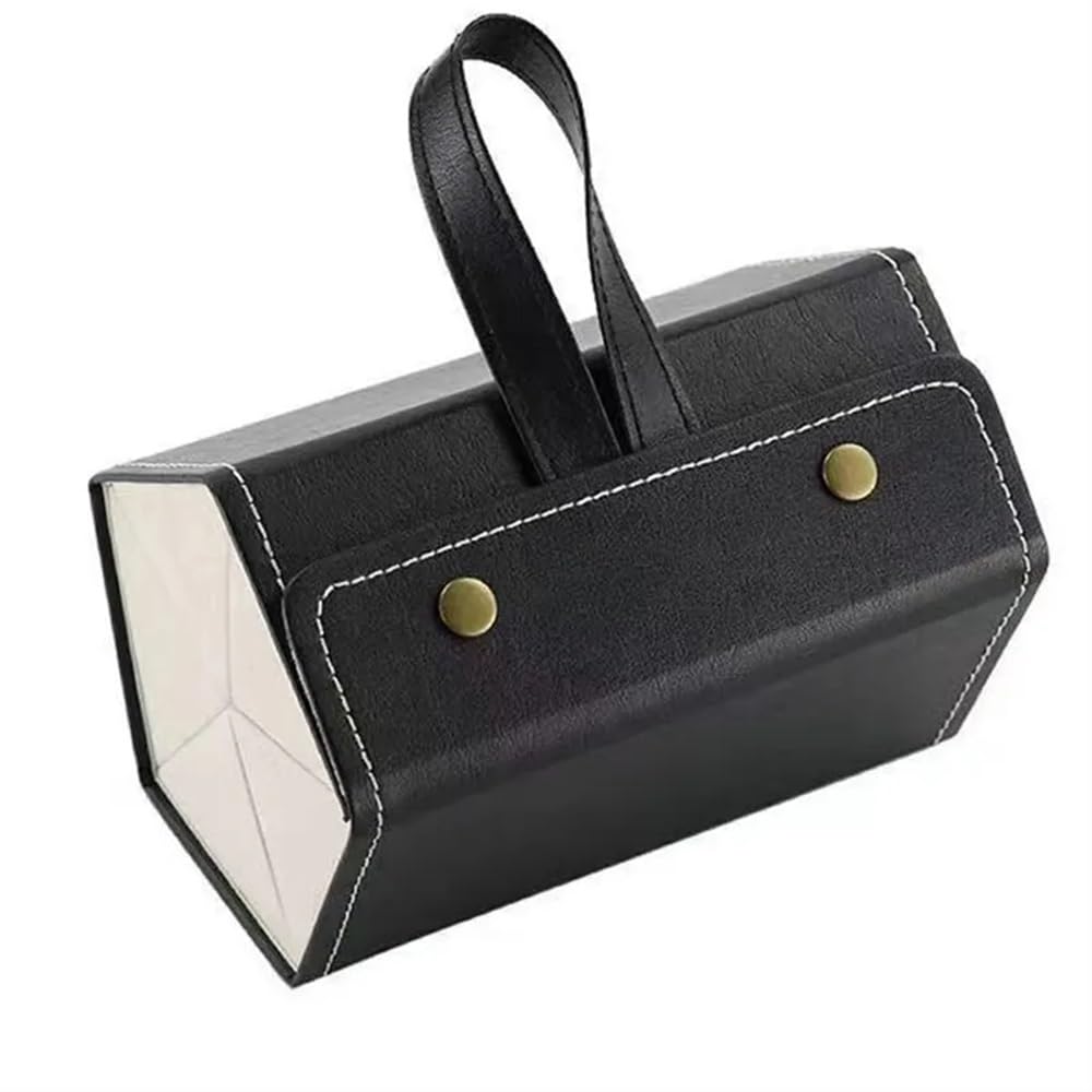 Custodia per occhiali portatile in pelle PU 5 paia di occhiali da sole scatola portaoggetti per occhiali da vista interruttore magnetico borsa PU