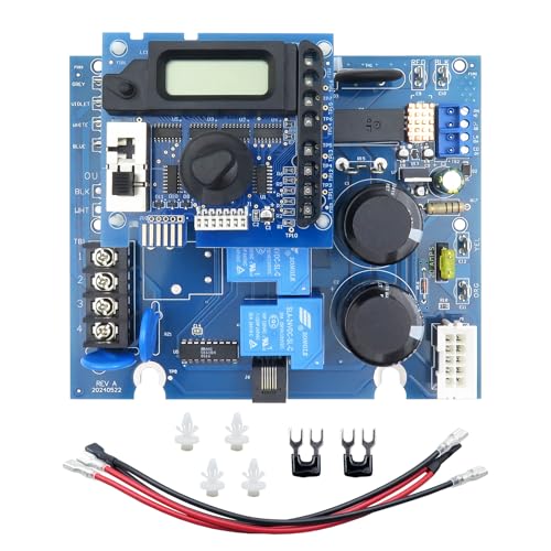 ROBOA GLX-PCB-RITE Placa de circuito principal y placa de visualización GLX-PCB-DSP, compatible con generadores de cloro salino Hayward Goldline AquaRite, para reemplazo de cloradores de piscina