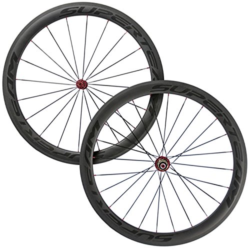 Amazon | Superteam Bike 50mm クリンチャー カーボンホイールセット
