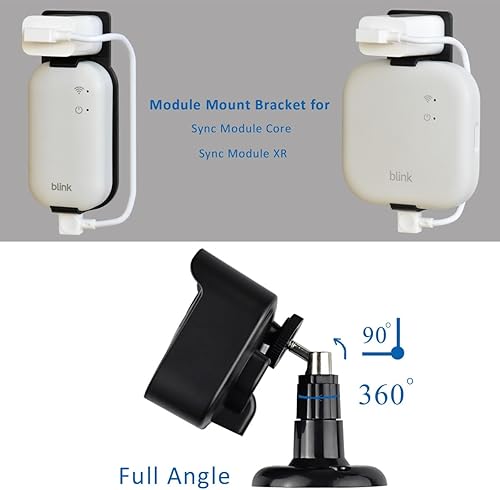 Vista 6 de Paquete de 5 soportes de montaje para cámara Blink para exteriores con módulo de sincronización de 2 salidas para cámara Blink Outdoor 4ª/3ª