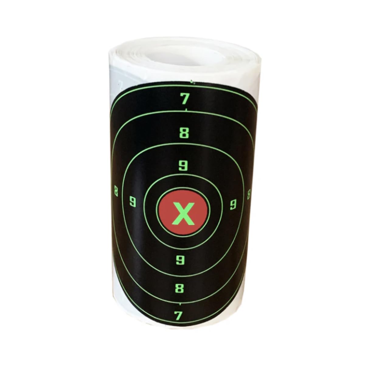 100 bersagli reattivi per tiro - adesivi effetto splatter in verde fluo, diametro 10 cm 4" Inches - alta visibilità per allenamento di precisione con aria compressa e Airsoft