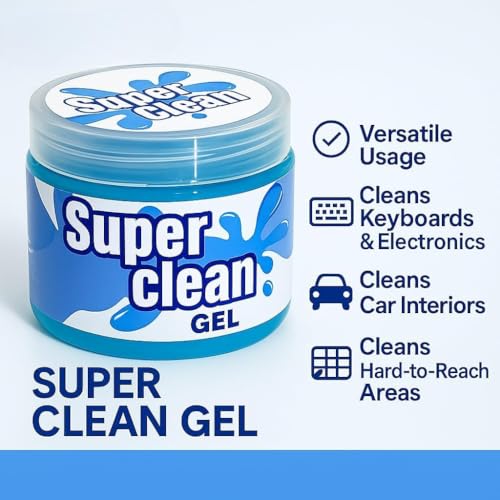 Image of Meliora Cleaning Gel for Car AC Vent Interior Dust Keyboard Cleaner Super Universal Car Interior, Keyboard, PC, Laptop, Electronic Gadget Cleaning Kit Car Cleaning Gel (Blue - 160 gm)