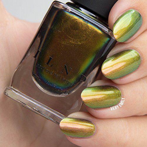 Image of ILNP Highline - Pale Gold, Pinkish Bronze, Light Green Ultra Chrome Color Shifting Nail Polish