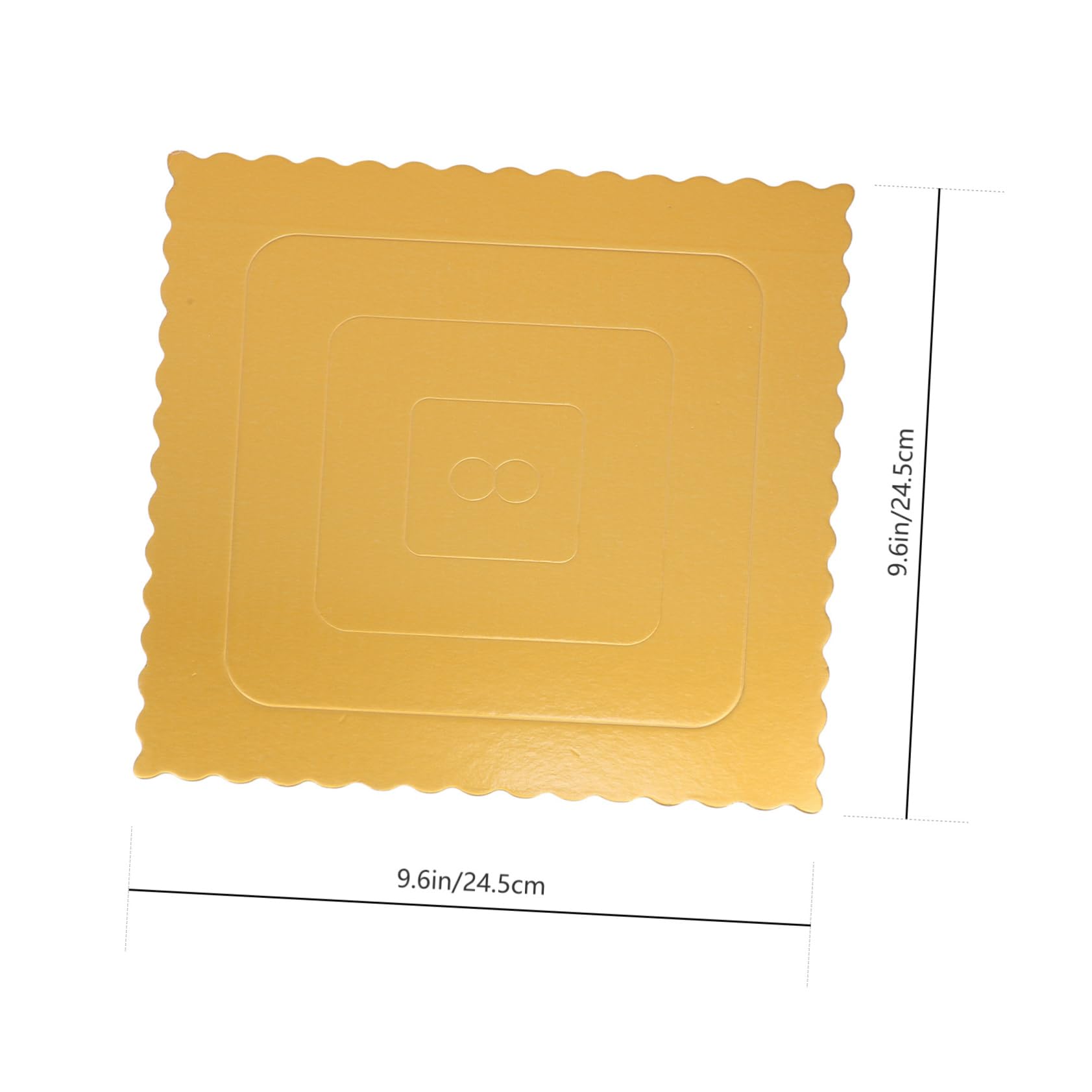 ABOOFAN 10 Plateaux à Gâteaux Carrés en Carton Doré, Support Solide pour Gâteaux, pour Présentation et Emballage, Lot de 10, Style Élégant
