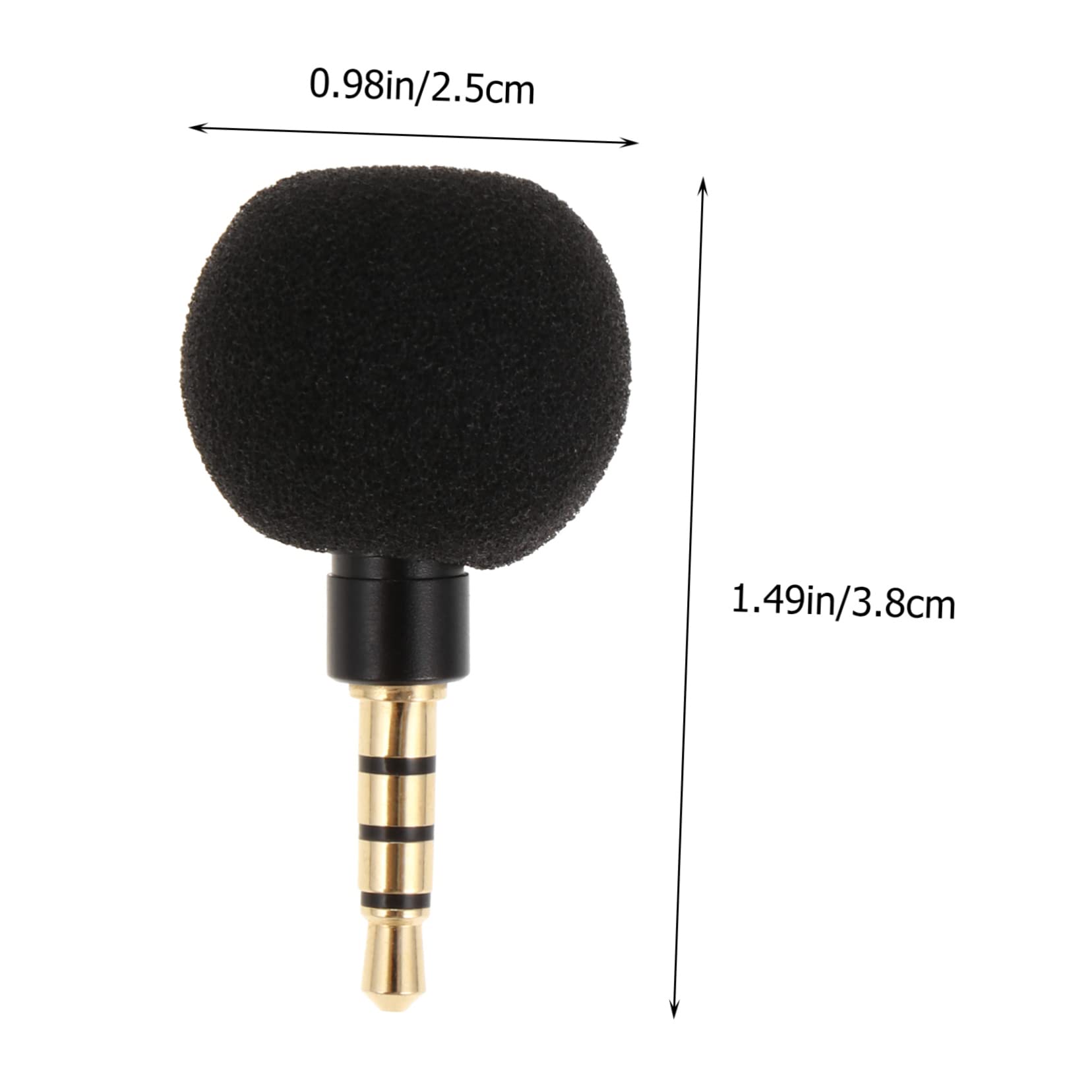 Toddmomy Durable Handheld Microphone for Laptop Tablet Mini Microphone for Singing Recording Vlogs and Live Broadcasting Premium Quality Versatile Use Workmanship