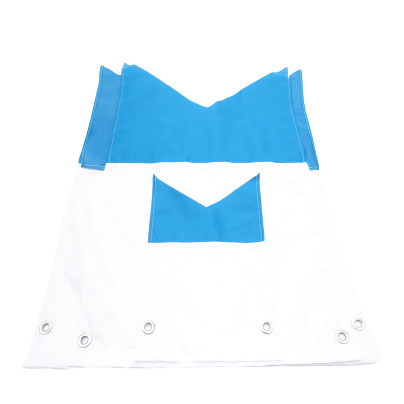 Generisch Set de banderas flotantes de buceo, 35 x 25 cm, 75 x 60 cm, 80 x 50 cm, tamaño azul y blanco, para actividades marinas y seguridad en la piscina, bandera de seguridad para snorkel