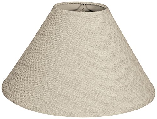 Photo 1 of Royal Designs, Inc. Coolie Empire Hardback Lamp Shade, Linen Cream, 7 x 20 x 12 7 x 20 x 12 Linen Cream