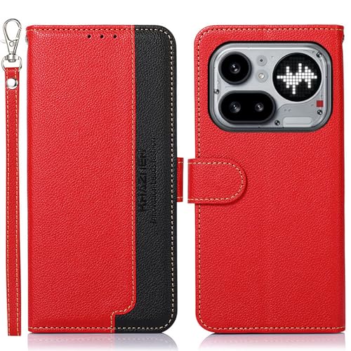 WANWO for Nothing Phone (4a) pro �P�[�X �蒠�^ for Nothing Phone 4a pro �J�o�[ ���z�^ �X�g���b�v�t�� [RFID�u���b�L���O] ����PU���U�[ �}�O�l�b�g�J�� �J�[�h���[ ���u���X�^���h�@�\ 