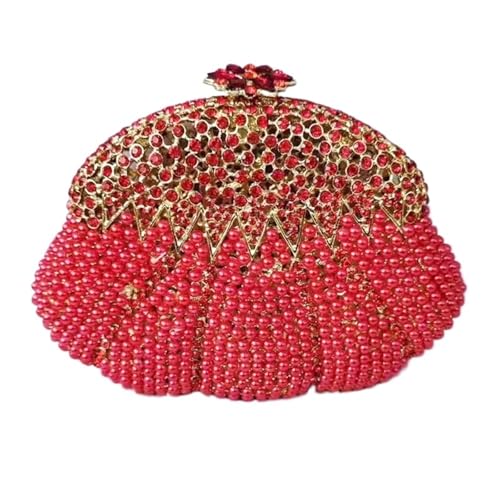 Minaudière pour mariage en perles et strass scintillants