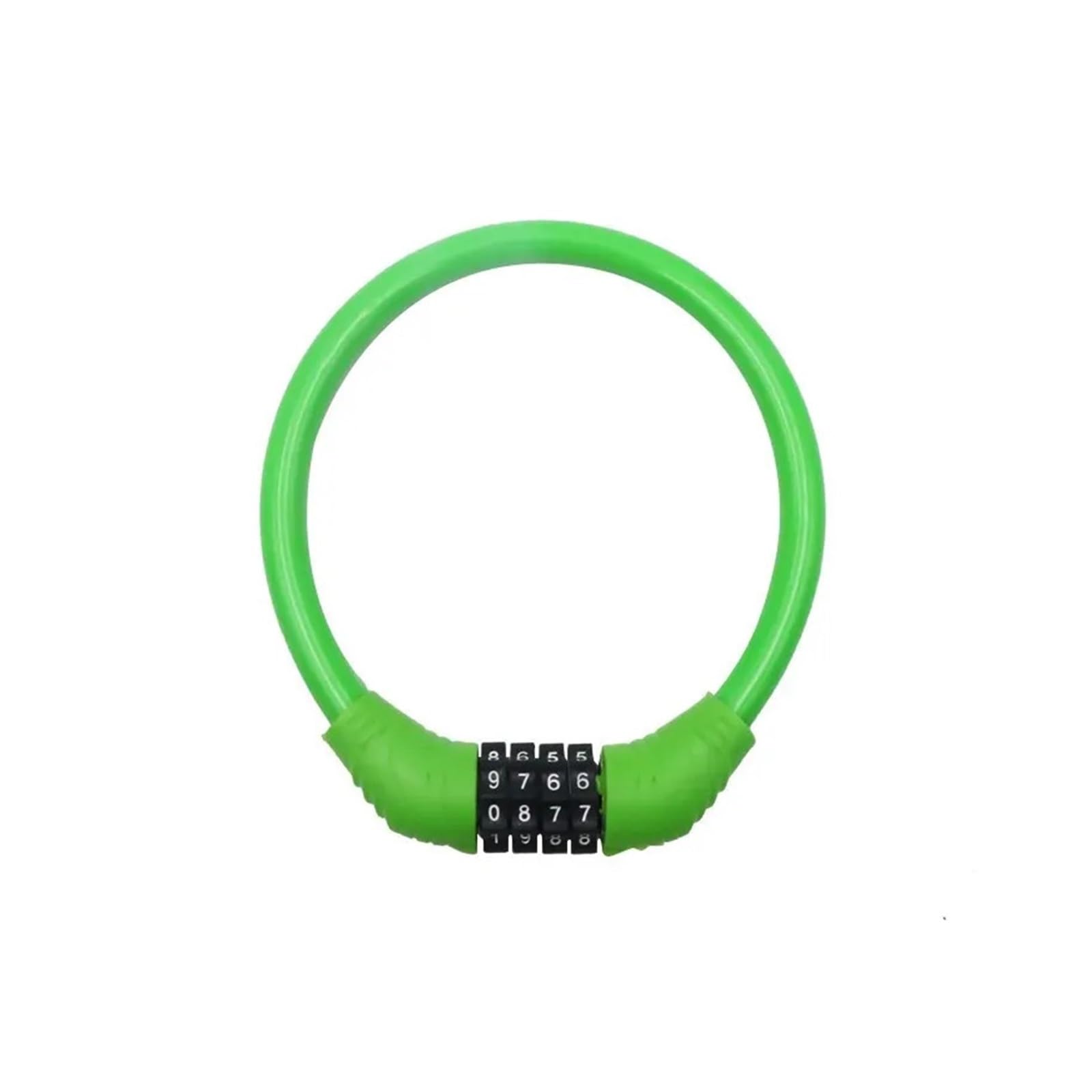Hxpfvcbhs Green Bicycle Lock Anti-Theft 4 Digit Password Road Bike Safety Lock Portable Bicycle Number Lock Accessory Combination Padlock(Green)