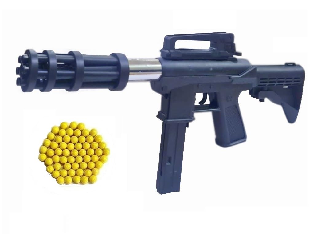 IndusBay® 19 Inches BB Bullet Airsoft Sub Machine Gun M4-1 Toy Gun for Boys with 100 BB Bullets