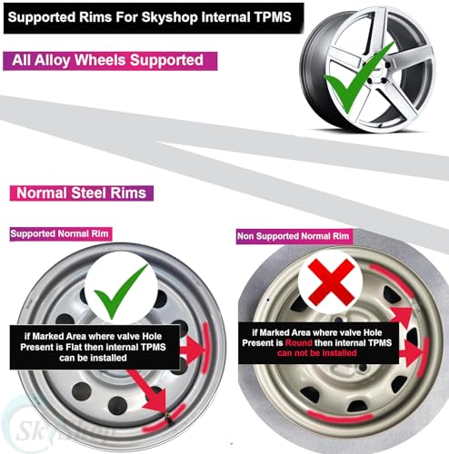 Image of Skyshop C240 Prime (Voice Alert) Internal USB /Solar (TPMS) (Car Tyre Pressure Monitoring System) Pressure & Temperature Display