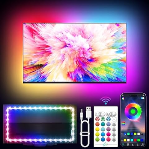 KANTUTOE 16.4ft LED TV Lights Cover