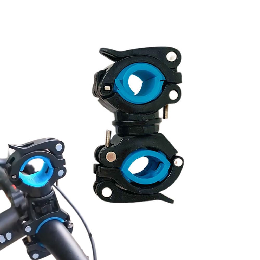 SHUYUNGE Universal Bike Flashlight Mount Holder Universal Bicycle Flashlight Holder Bike 360º Rotation Quick Release Pipe Clamp Mounts Adjustable