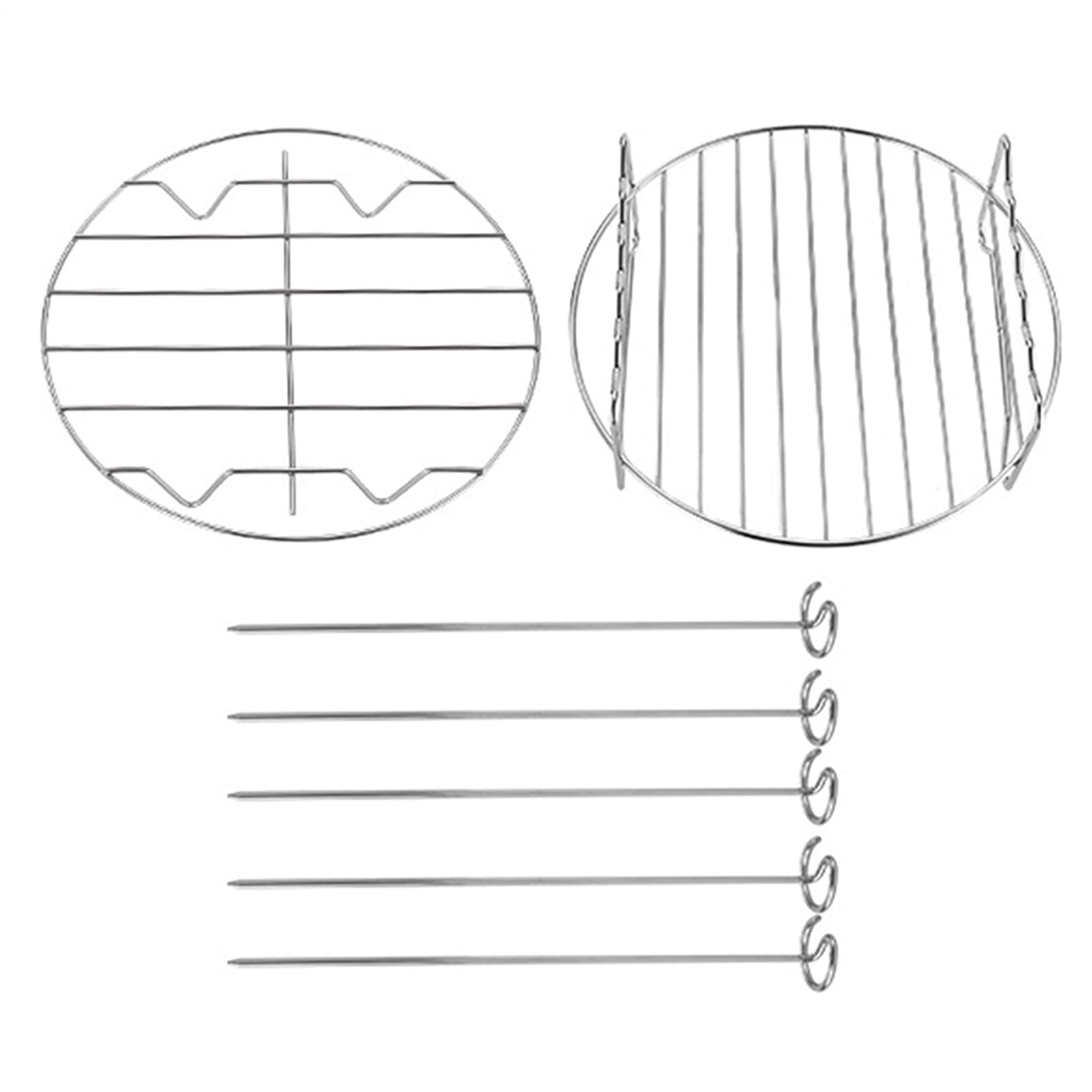 Grille friteuse sans huile 20 cm pour cuire légumes et viandes ensemble