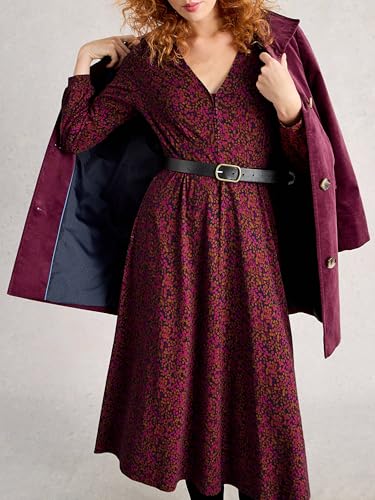 Robe classique en jersey coton et modal Megan White Stuff à enfiler