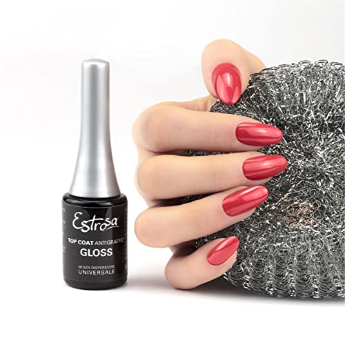ESTROSA Kratzfester Glanz-Decklack Damen-Glanz-Decklack 14 ml Lampen-Decklack