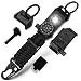 Men's Keychain | 11-in-1 LED Carabiner Lanyard Key Chain Fires Starter for Camping, Fishing, Hunting & Outdoor Emergencies Multipurpose Survival Tool Emergency Whistle, Flint Rod, Cutting Tool