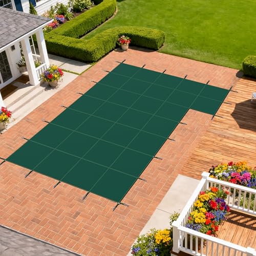 Cobertor de Seguridad para Piscina Royal Shade 16'x40' Verde miniatura 1