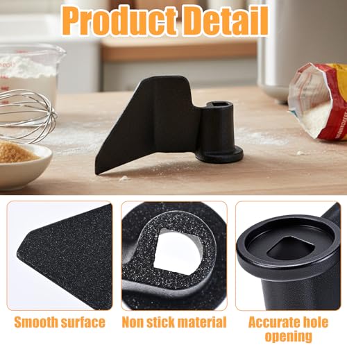 Brotbackautomat Knethaken Ersatzteil Schwarz Knethaken Klingenpaddel Knethaken Nonstick Edelstahl Brotbackpaddel Mischpaddel Ersatz Brotpaddel Für Breadmaker Brotbackautomat Teile Ersatz