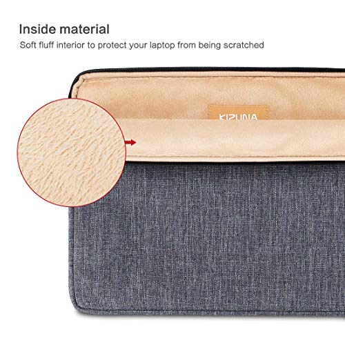 KIZUNA 13 Inch Laptop Sleeve Computer Case Water Resistant Bag for 13.5\" Surface Book 3/ThinkPad X1 Carbon/Lenovo Yoga C930 C740 S740/IdeaPad C340/HUAWEI MateBook D 14/DELL Latitude 14/ASUS, Grey