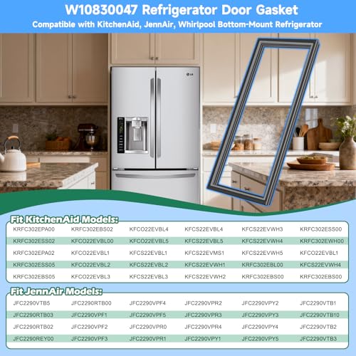 UPGRADED W10830047 Refrigerator Door Gasket Replacement Compatible with KitchenAid, Jenn-Air Whirlpool Refrigerator Door Seal, Replaces Part Number W10163998 W10435971 4458806 Fresh Food Door Gasket by POOLKEY - Used condition - Image 3
