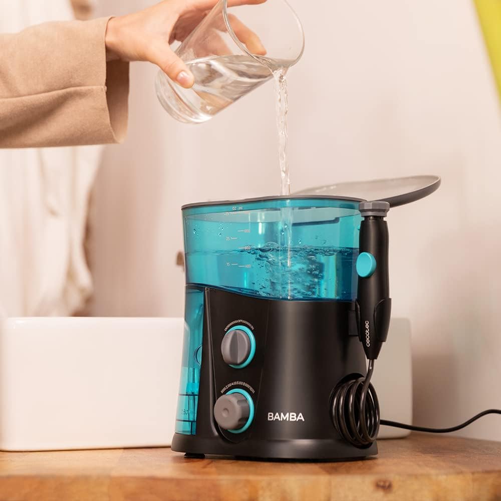 Cecotec ToothCare 1200 Jet Pro Oral Irrigator. 7 Nozzles, Up to 1250-1700 pulses per minute, LED Display, 1000 ml Capacity, 10 Pressure Settings, IPX4, UV Light Disinfection. Irrigatore da tavolo - Immagine 4