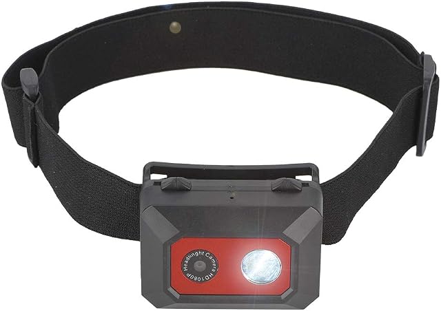 Mini Action Camera,5-10M Night Vision Head-mounted 1080P HD,2 in 1 1.5/6Hour Led Headlamp/SOS Mode Hands Free Video Camcorder with Elastic Headband support 32GB Storage for Outdoor Sport,Traveling