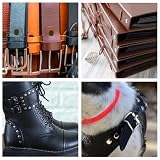 SHSMPXOY Chicago zestaw 80 wkrętów do książek, stal nierdzewna, M5 x 8 mm, śruby do introligatora, nitów do skóry, toreb, książek, obroży, plecaków, smyczy dla psów (brąz)