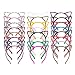 24 Pieces with 24 Colors Cat Ears Hair Headband Fluffy Hair Hoop Girls and Adult for Party and Daily Decoration Costume Cute and Comfortable Hair Accessories