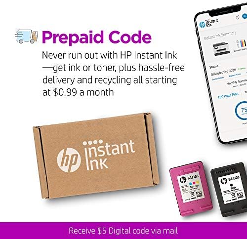 hp instant ink prepaid code