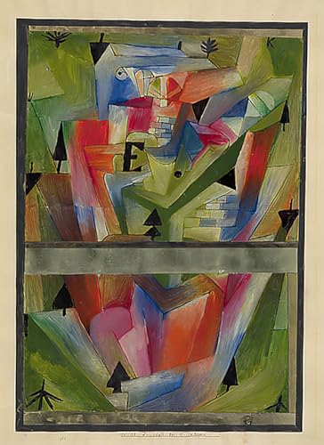 Pintura poster de Paul Klee para decoración de oficinas y salones modernos