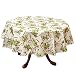 Bits and Pieces - Holly Tablecloth - Christmas Tablecloth 70 inch Round