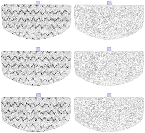 iSingo 1940 Bissell Steam Mop Pads for Bissell PowerFresh Steam Mop 1806 1544 1440 2075A 2685A 1940W,19404 Series, Replacement Part #5938#203-2633, 6 Pack