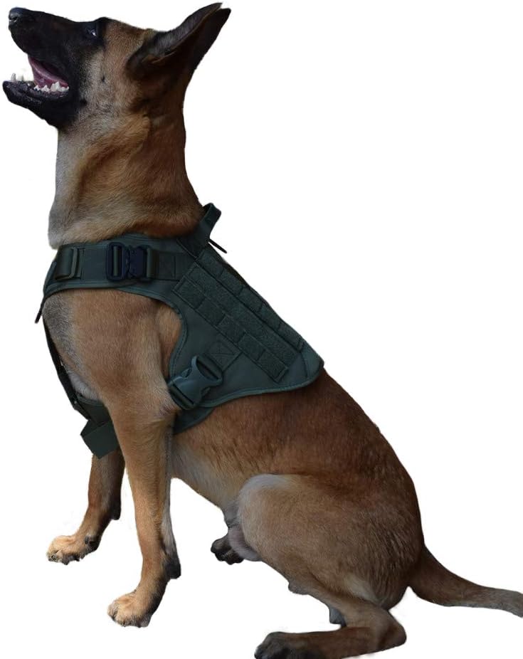 Tactical Dog Vest with Handle Molle Service K9 Harness