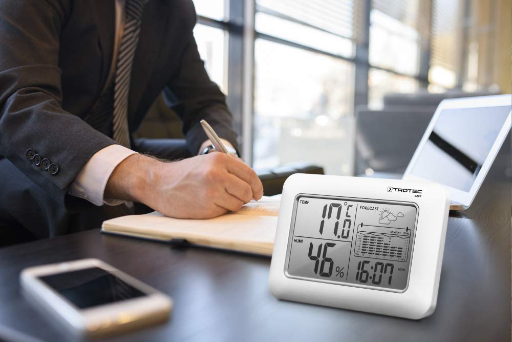 TROTEC BZ07 thermo-hygromètre station météo sans fil température hygrométrie indicateur tendance météo réveil