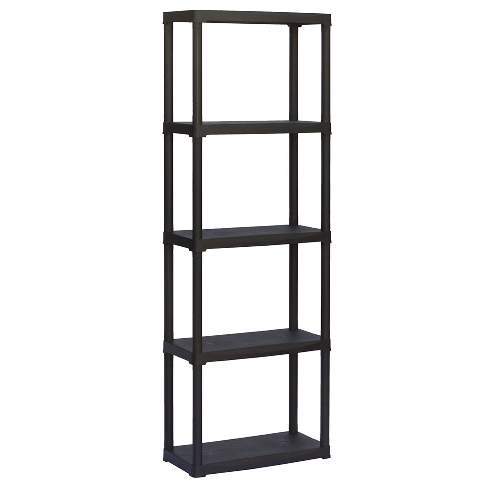 Scaffale in plastica 5 ripiani, mis. 600 L x 300 P x 1760 H mm