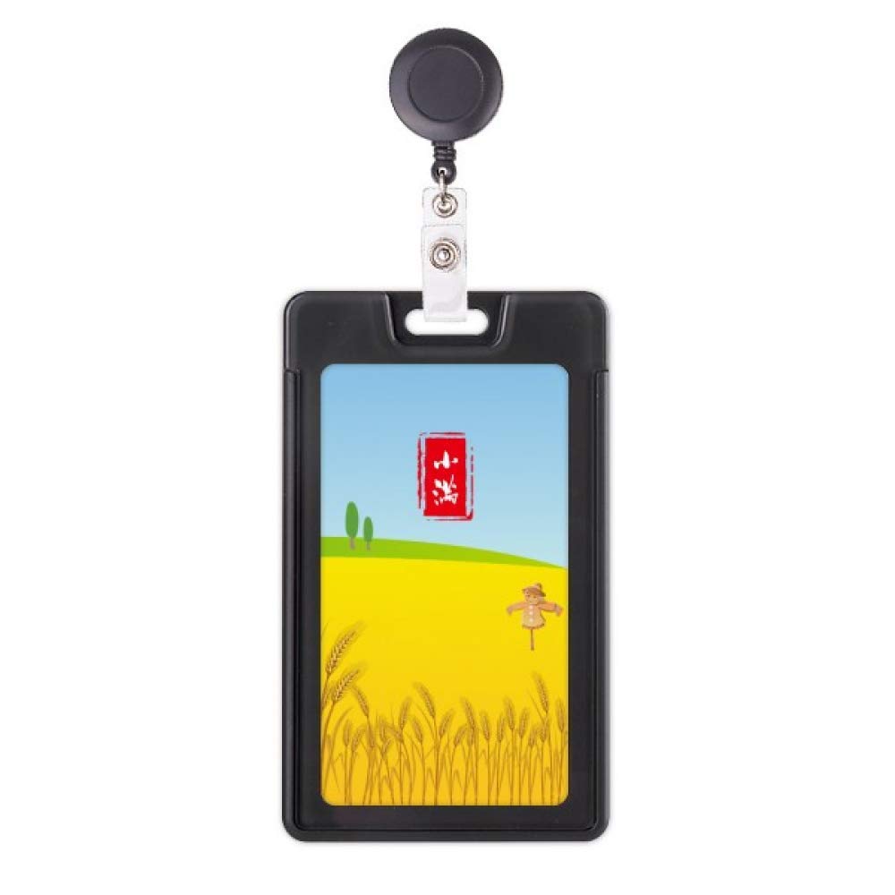 Funda retráctil para tarjetas con cordón extensible Circular Grain 5