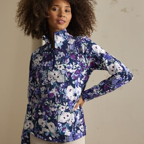 Vera Bradley Women's French Terry Quarter-Zip Sweatshirt with Pockets (Extended Size Range)2